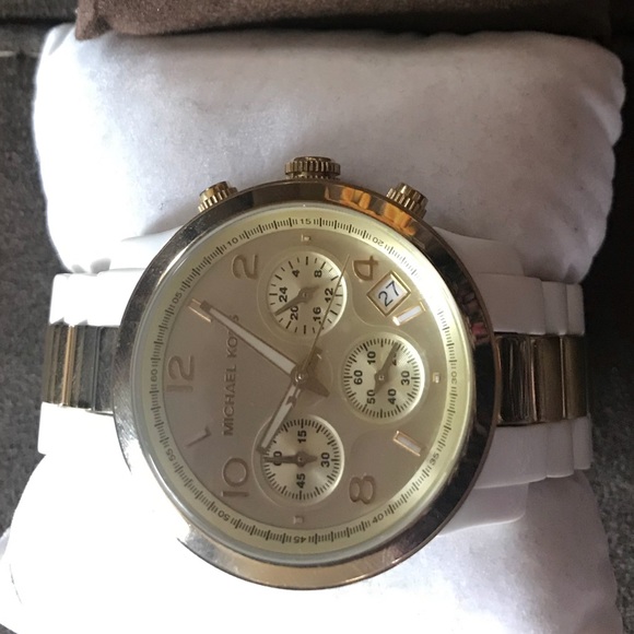 Michael Kors Accessories - MKors white resin watch